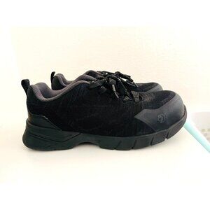 Wolverine Fletcher All Black Safety Toe Slip Resistant Mans Sz 7.5 Wide